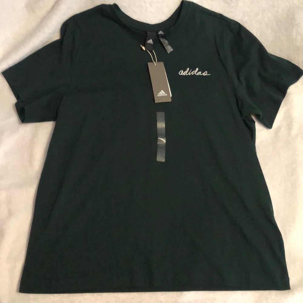 Green Adidas Short Sleeve Tee
